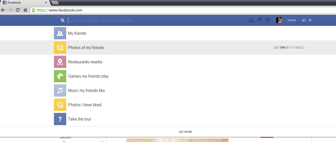 Default Graph Search Options