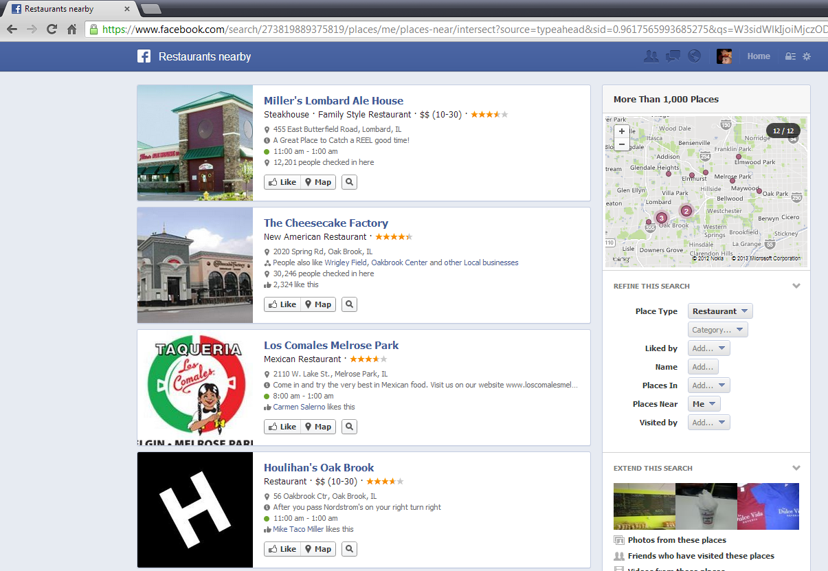Local Restaurants SERP